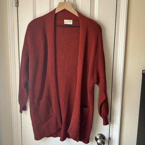 Universal Thread Sweaters - Universal Thread Rust Orange Cardigan Sweater
